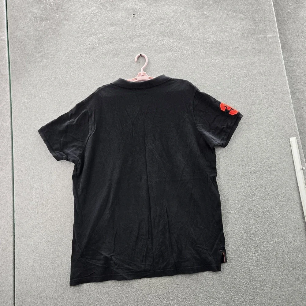 U.S.‎ Polo Assn. Men Polo XXL Black Big Flesh Pony Embroidery Short Sleeve